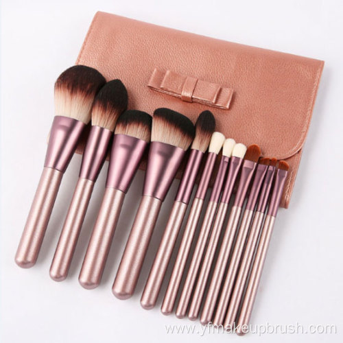 12pcs Soft Synthetic Hair Vegan Makeup Brush